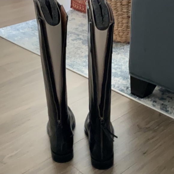 Nine West leather tall black boots - Picture 2 of 2